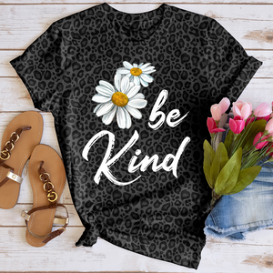 Be Kind Daisy Leopard Tee