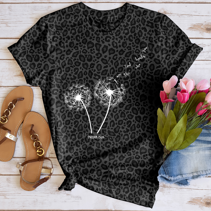 The Lord Heals Leopard Tee