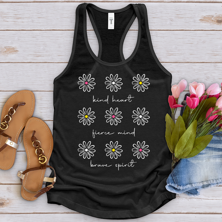 Kind Heart White Daisies Tank Top