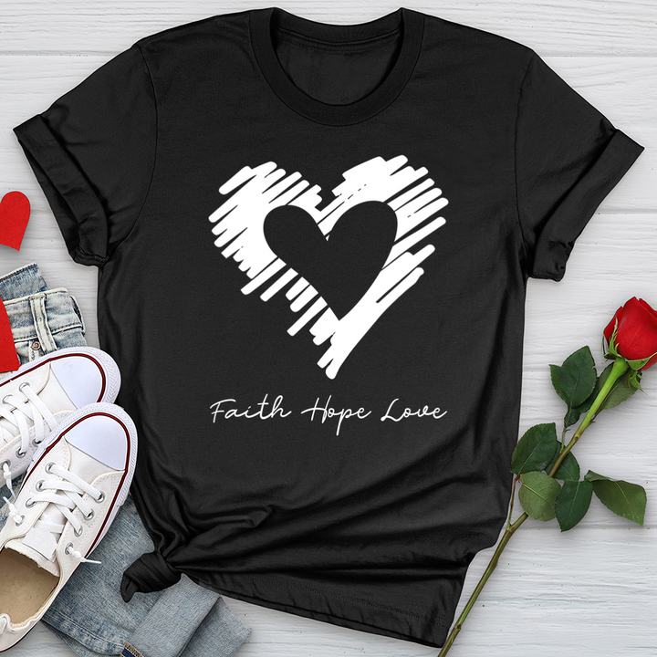 Heart Silhouette Softstyle Tee