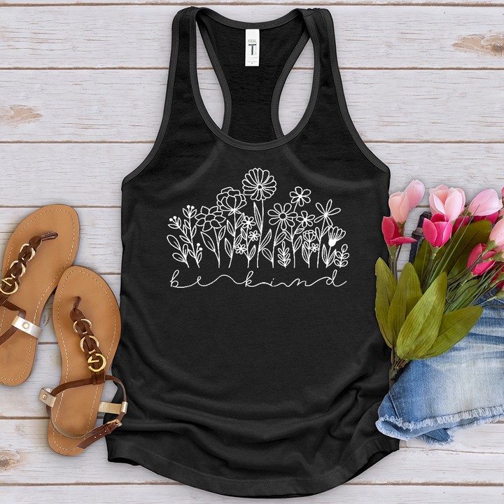 Be Kind Garden Flowers Tank Top