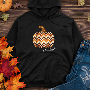 Thankful Sparkling Festive Pumpkin Midweight Hoodie