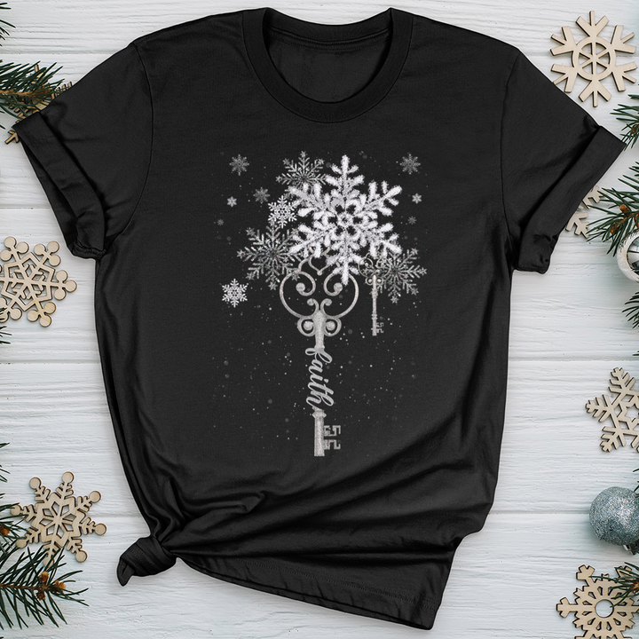 Faith Snowflake Key 02 Softstyle Tee