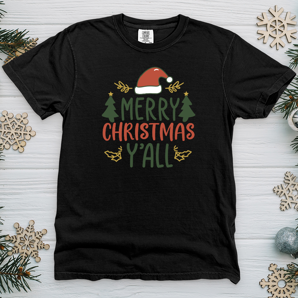 Merry christmas y’all Heavy Cotton Comfort Colors Tee