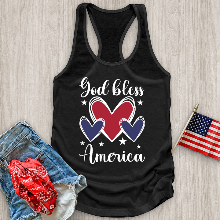 God Bless Hearts Tank Top