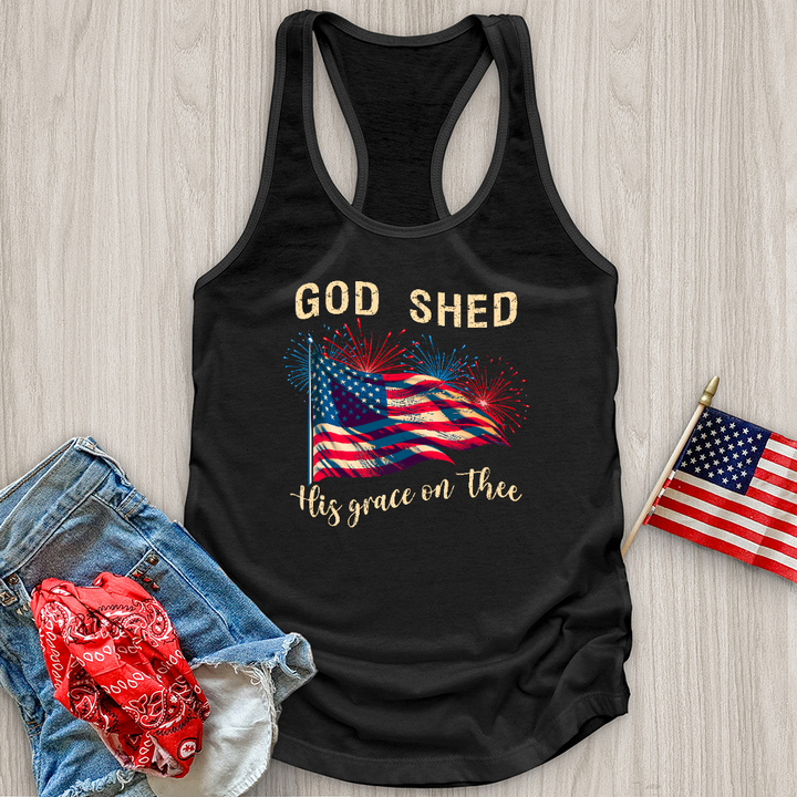 God Shed Firework Flag Tank Top