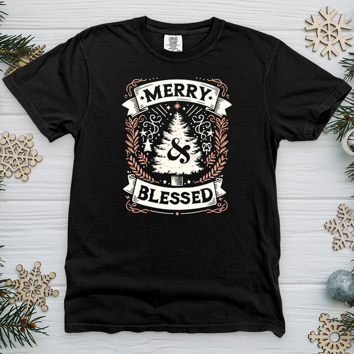 Merry & Blessed Heavy Cotton Comfort Colors Tee
