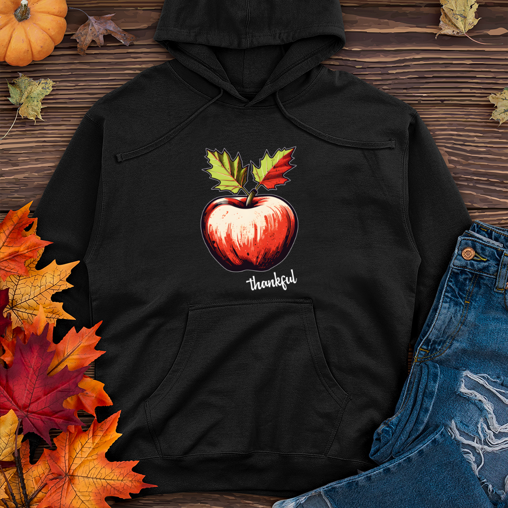 Vintage Canadian Maple Apple Midweight Hooded Sweatshirt