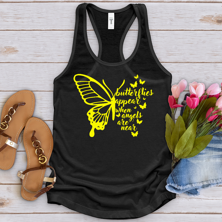 Butterflies Appear Yellow Tank Top