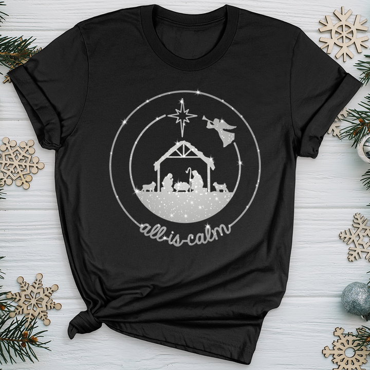 All Is Calm Nativity Softstyle Tee