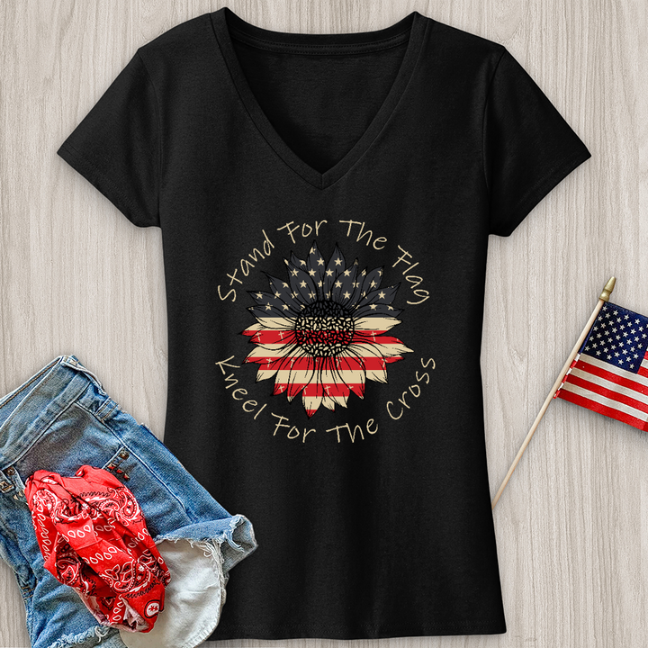 Stand For The Flag V-Neck Tee