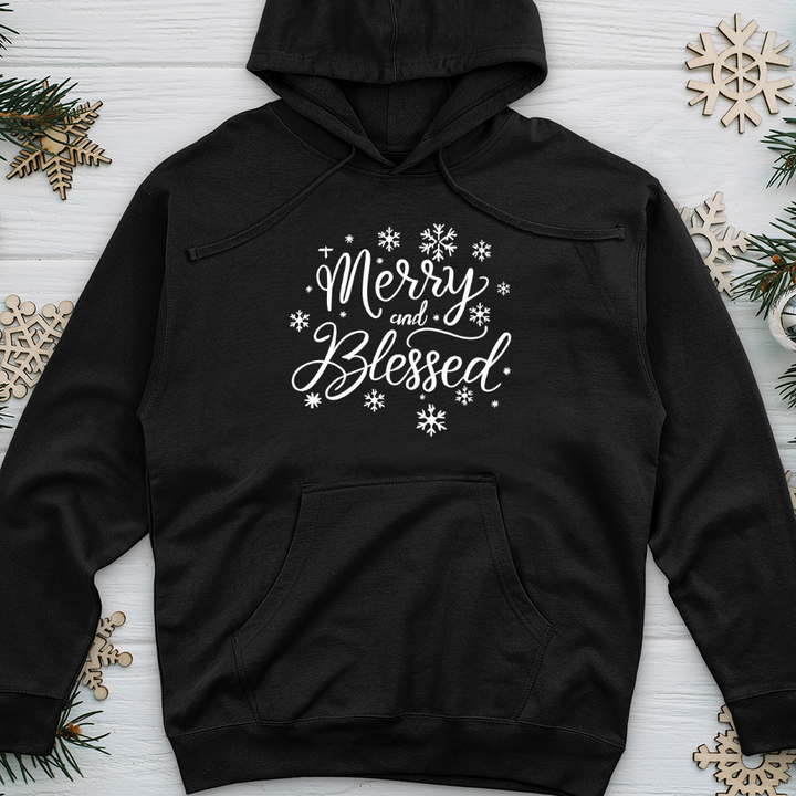 Merry and Blessed Midweight Hooded Sweatshirt