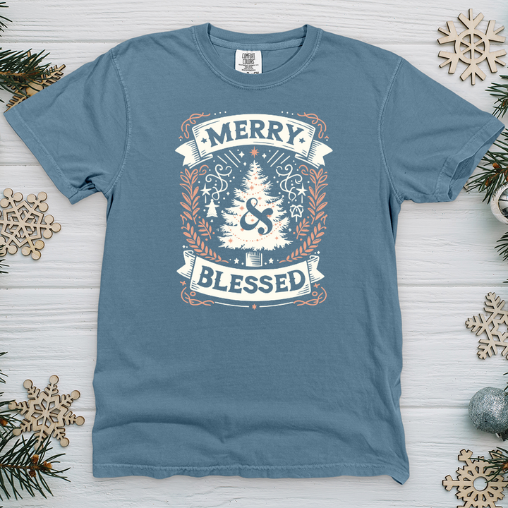 Merry & Blessed Heavy Cotton Comfort Colors Tee