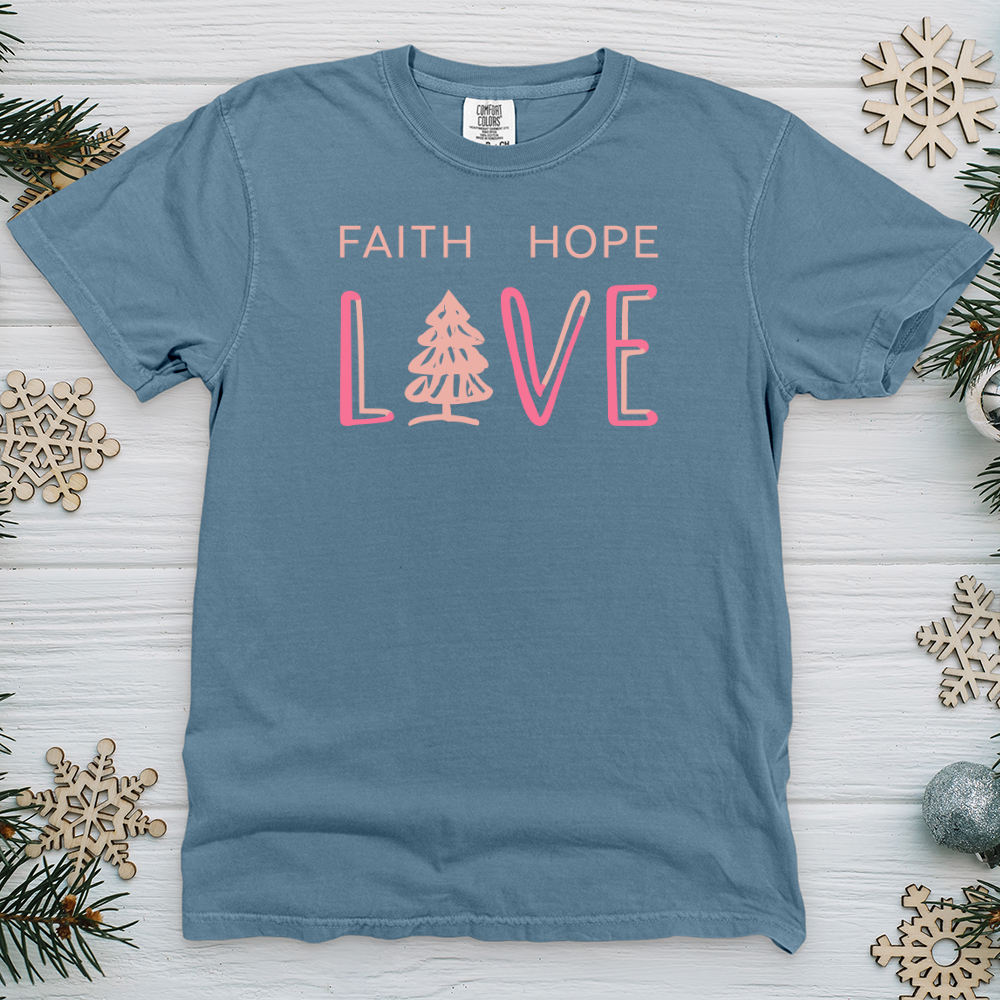 Faith Hope Love Heavy Cotton Comfort Colors Tee