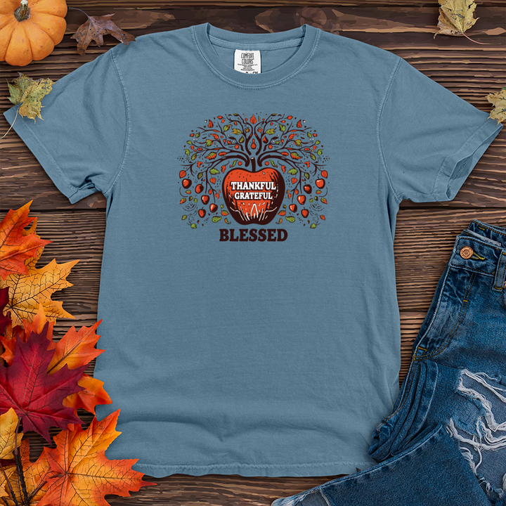 Retro Autumn Apple Delight Heavy Cotton Comfort Colors Tee