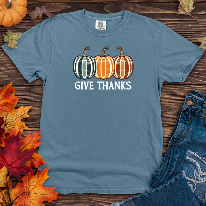 Retro Pumpkin Trio Heavy Cotton Comfort Colors Tee