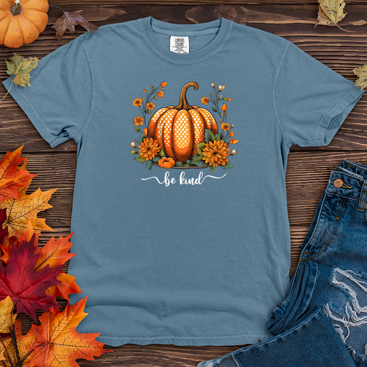 Polka Dot Pumpkin Blessings Heavy Cotton Comfort Colors Tee