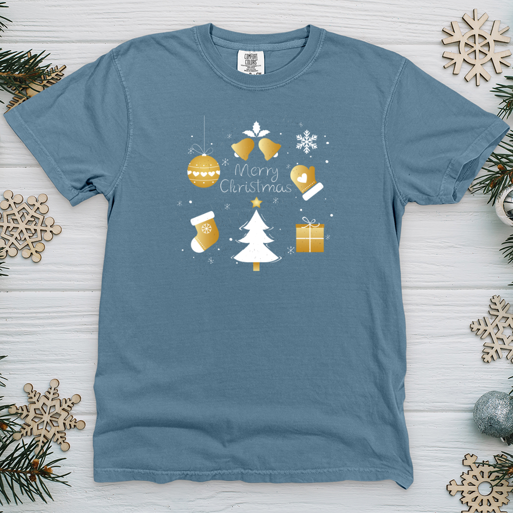 Golden Christmas Heavy Cotton Comfort Colors Tee