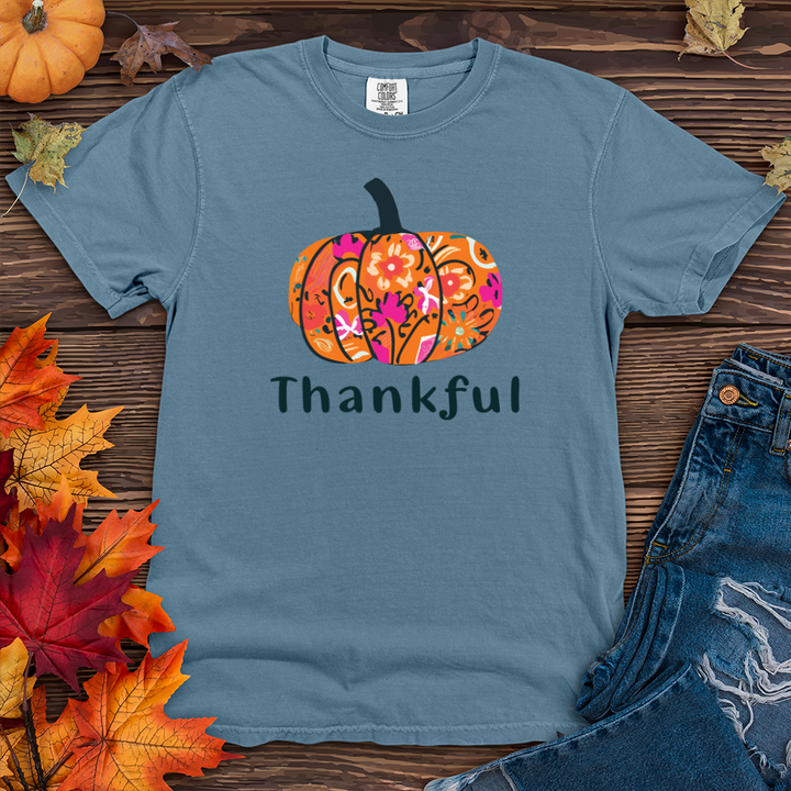 Thankful Pumpkin 02 Heavy Cotton Comfort Colors Tee