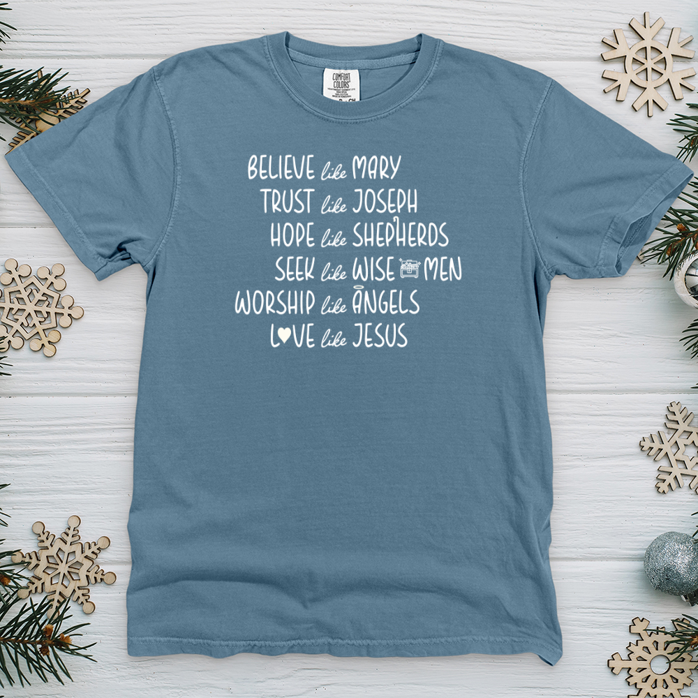 Believe Like Mary 2 Heavy Cotton Comfort Colors Tee