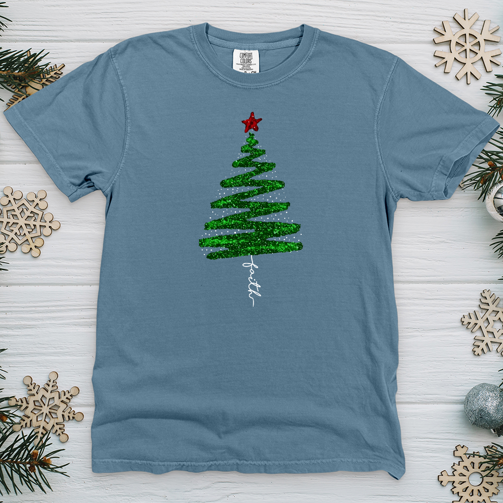 Green Sparkling Tree Heavy Cotton Comfort Colors Tee