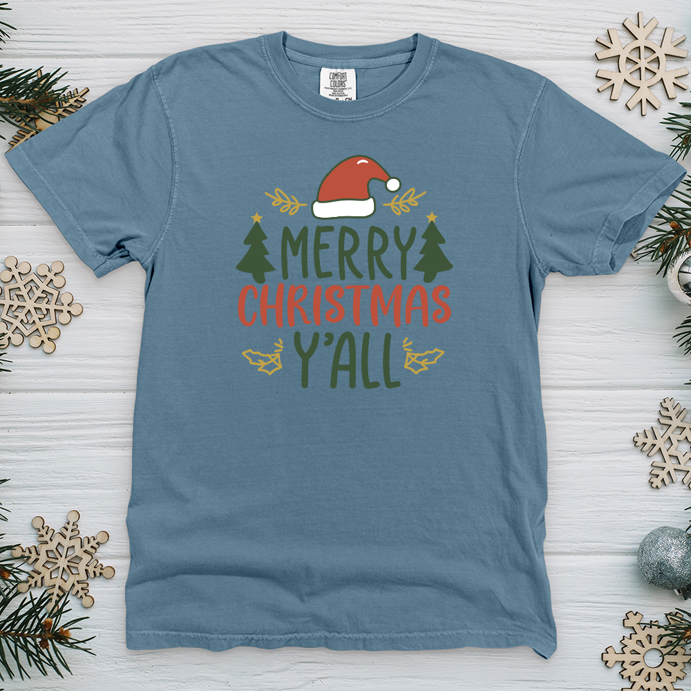 Merry christmas y’all Heavy Cotton Comfort Colors Tee
