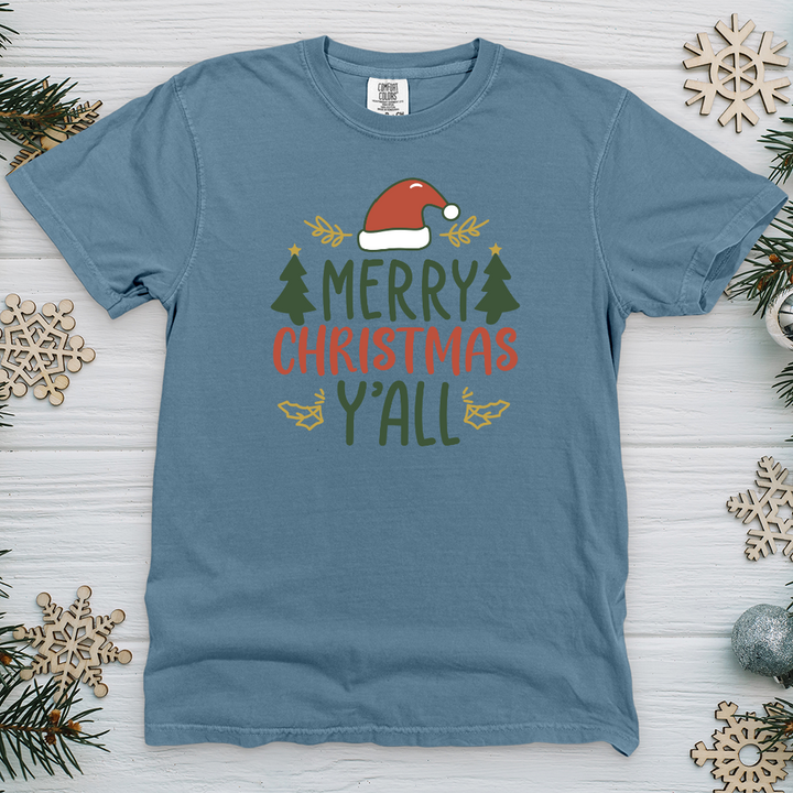 Merry christmas y’all Heavy Cotton Comfort Colors Tee