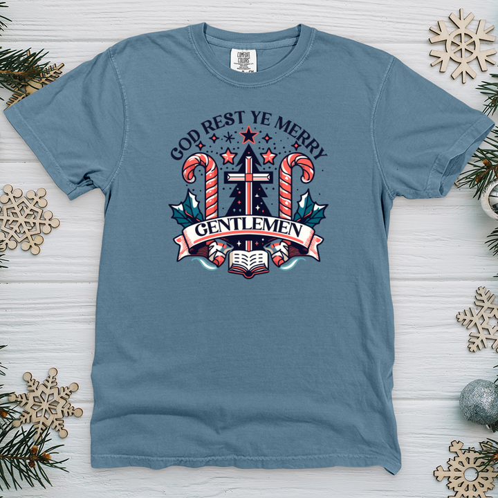 God Rest Ye Merry Gentlemen Heavy Cotton Comfort Colors Tee