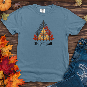 Vintage Bonfire Leaf Trio Heavy Cotton Comfort Colors Tee