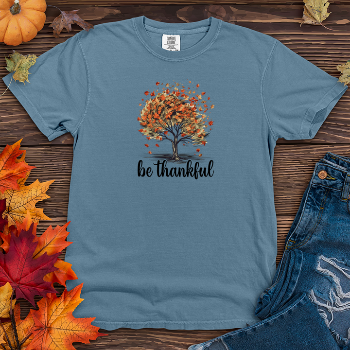 Retro Plaid Autumn Tree Heavy Cotton Comfort Colors Tee