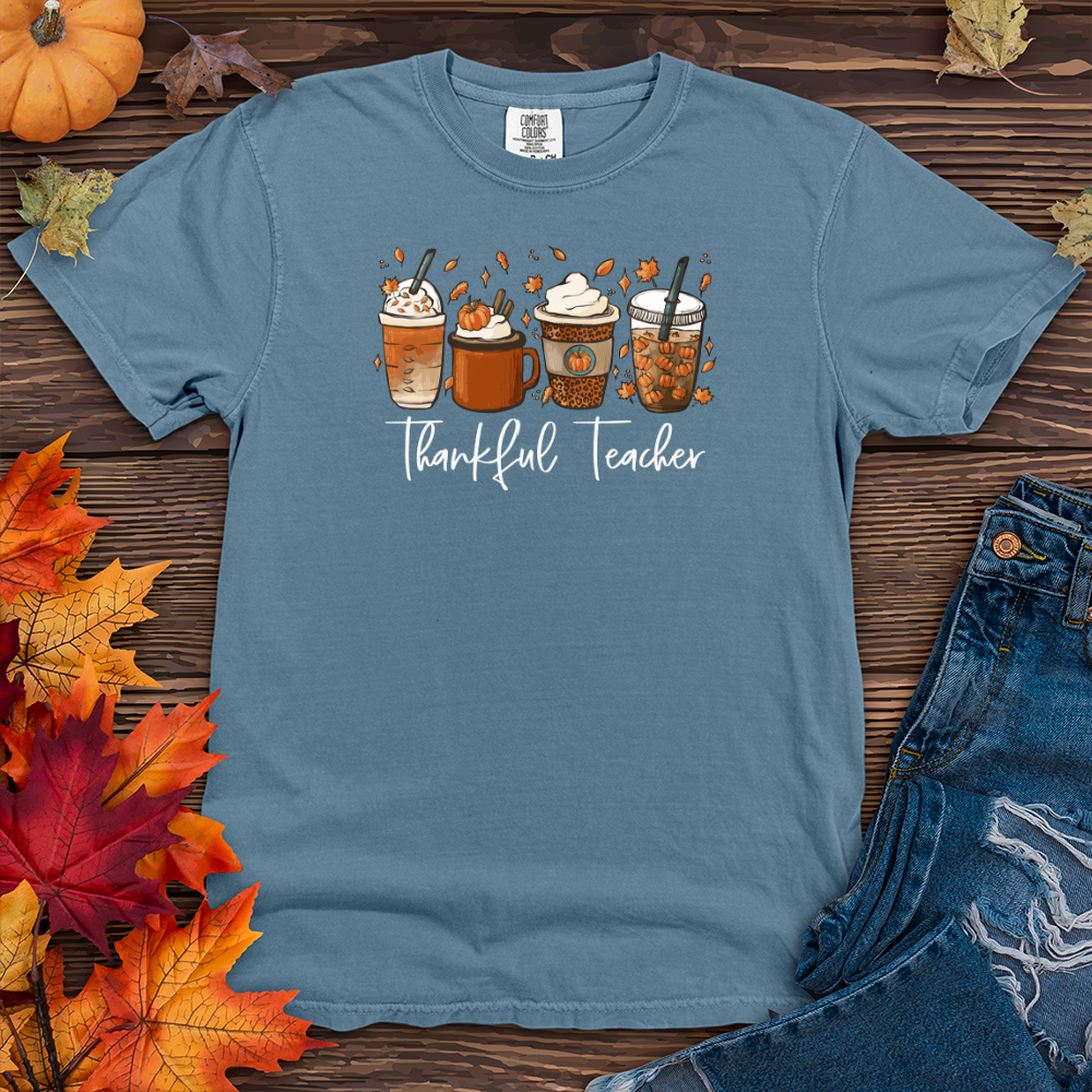 Thankful Teacher Heavy Cotton Comfort Colors Tee