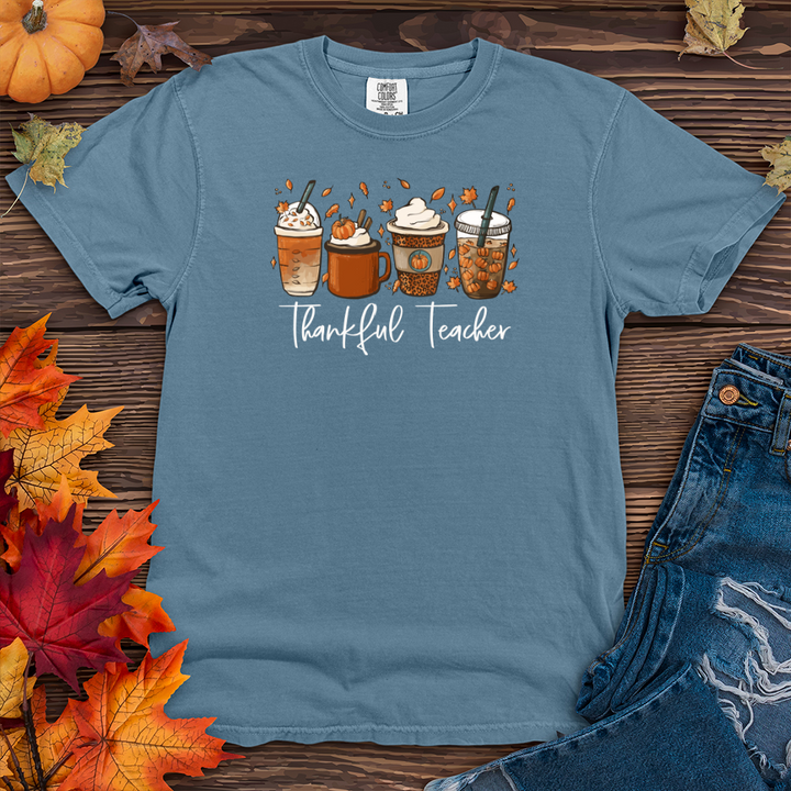 Thankful Teacher Heavy Cotton Comfort Colors Tee