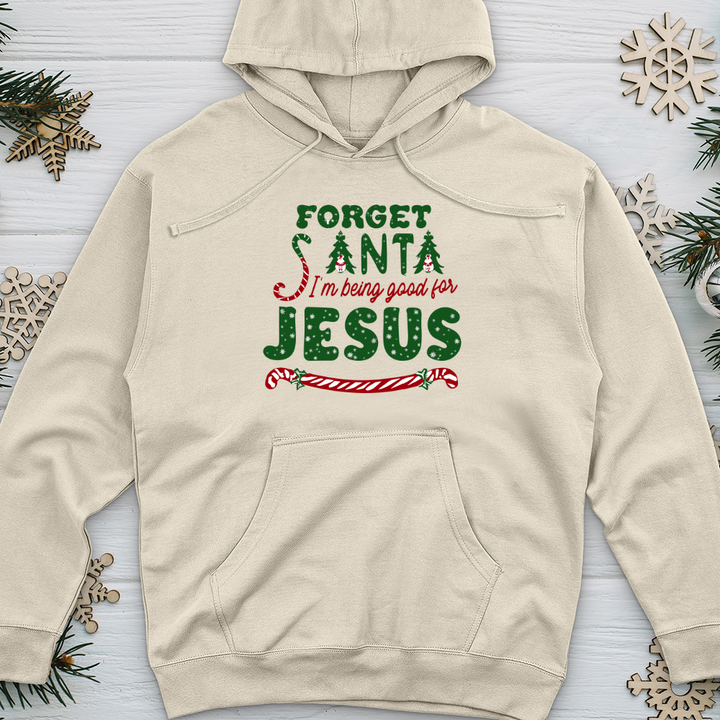 Forget Santa Midweight Hooded Sweatshirt