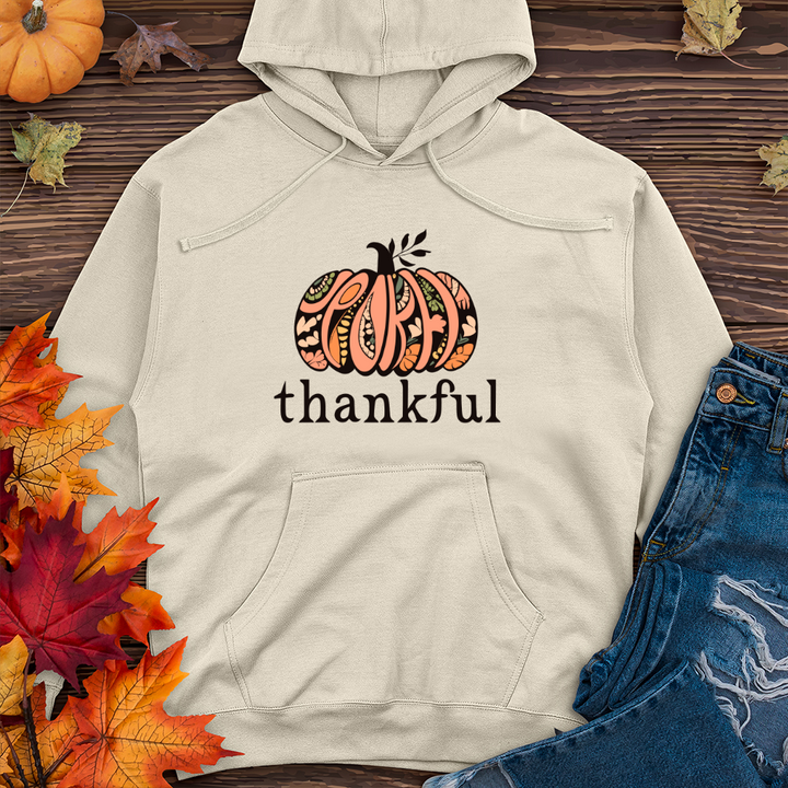 Thankful 01 Midweight Hooded Sweatshirt