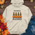 Autumn Pine Trees Midweight Hooded Sweatshirt