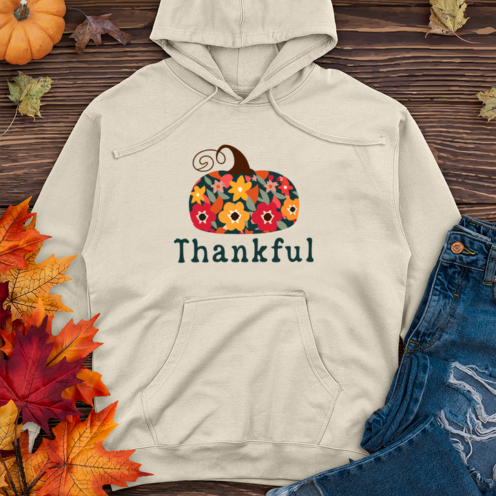 Thankful pumpkin 2 Midweight Hooded Sweatshirt