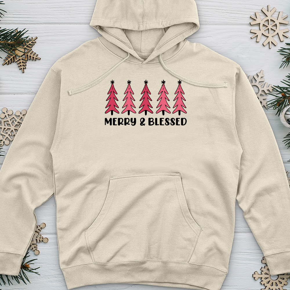 Merry and Blessed Midweight Hooded Sweatshirt