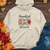 Retro Cozy Floral Trio Apples Midweight Hooded Sweatshirt