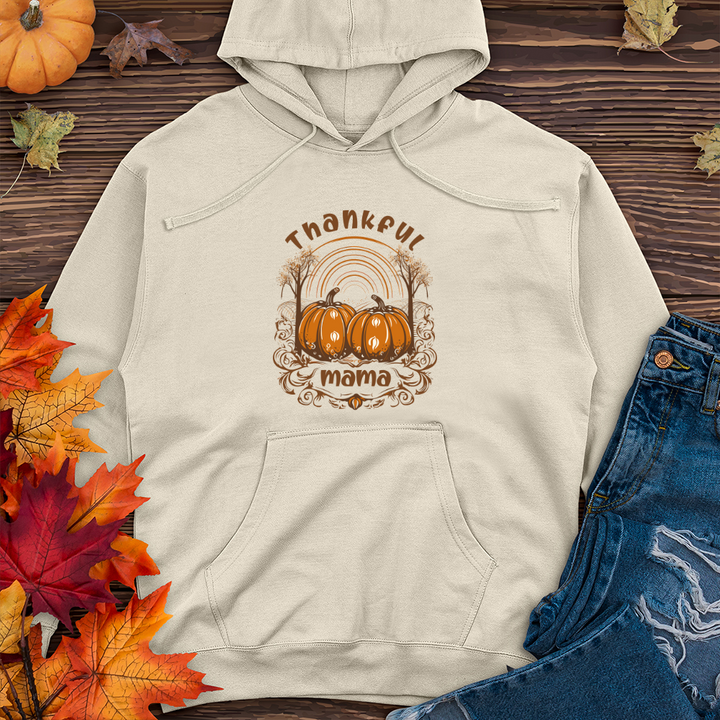 Vintage Pumpkin Romance Midweight Hooded Sweatshirt