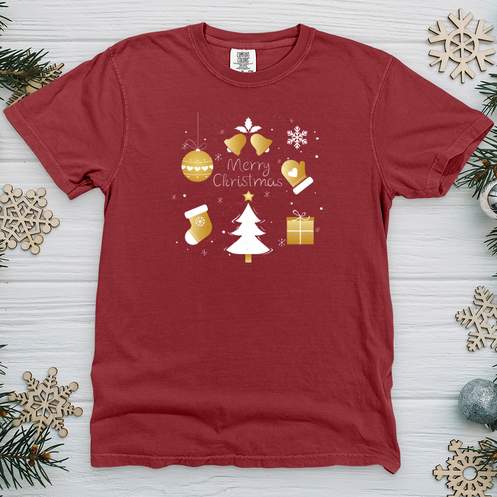 Golden Christmas Heavy Cotton Comfort Colors Tee