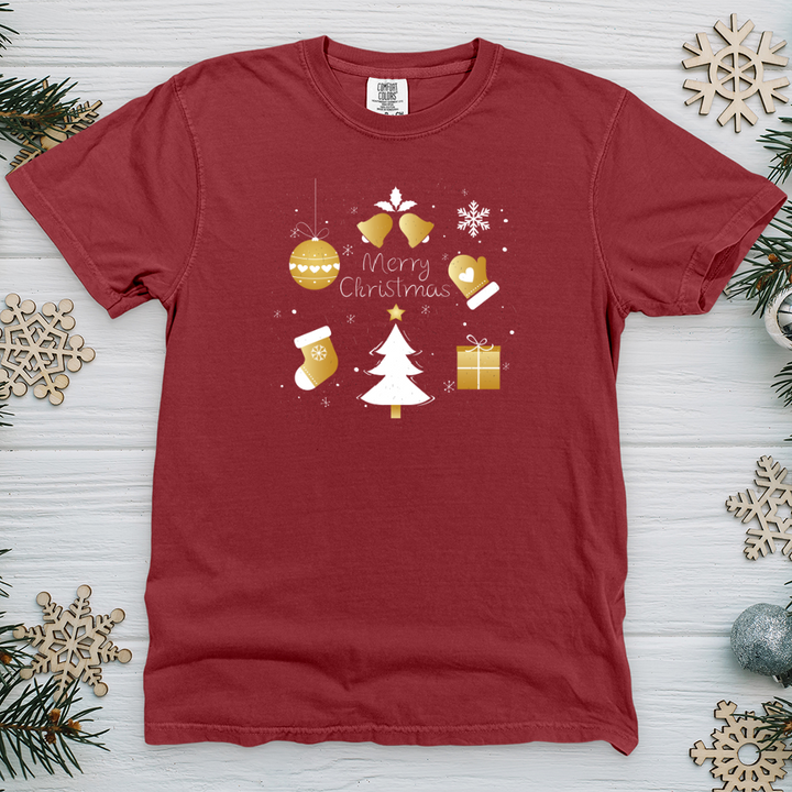 Golden Christmas Heavy Cotton Comfort Colors Tee