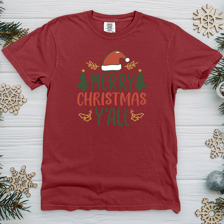 Merry christmas y’all Heavy Cotton Comfort Colors Tee