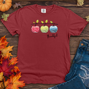 Retro Harvest Polka Dot Trio Apples Heavy Cotton Comfort Colors Tee