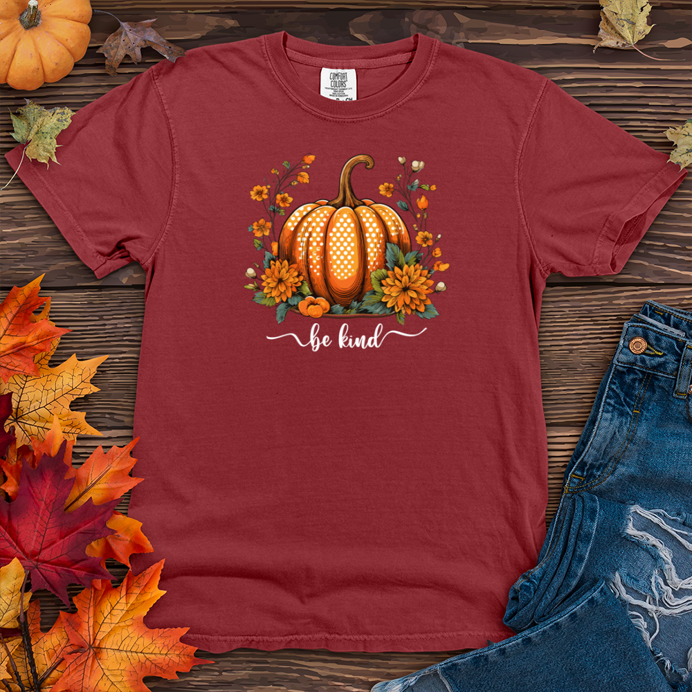 Polka Dot Pumpkin Blessings Heavy Cotton Comfort Colors Tee