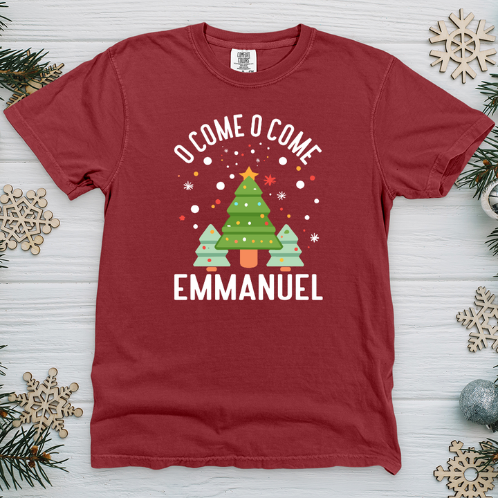 O Come o Come Emmanuel Heavy Cotton Comfort Colors Tee