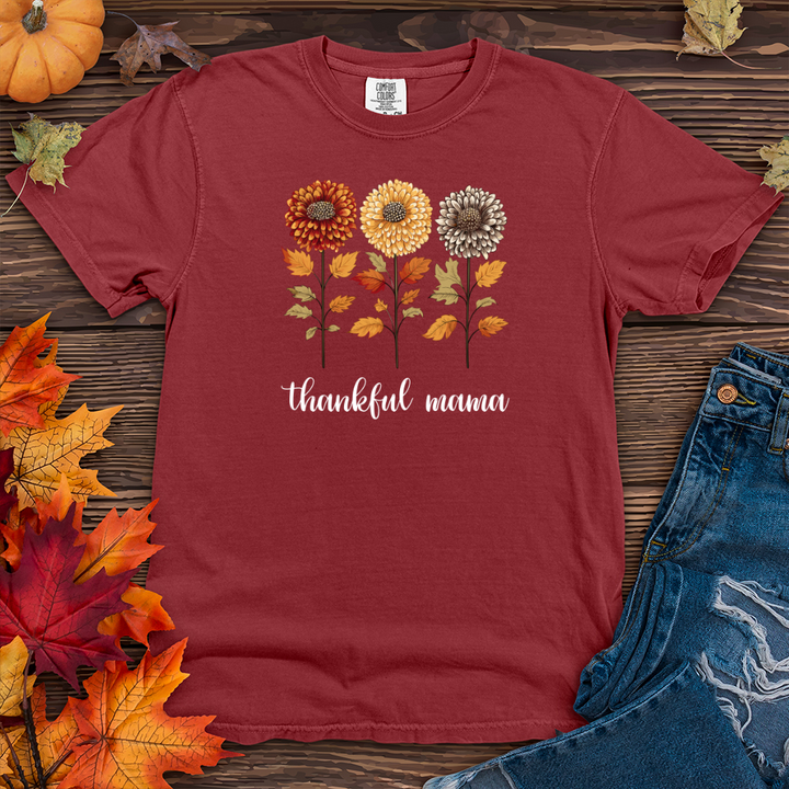 Retro Playful Autumn Mum Trio Heavy Cotton Comfort Colors Tee