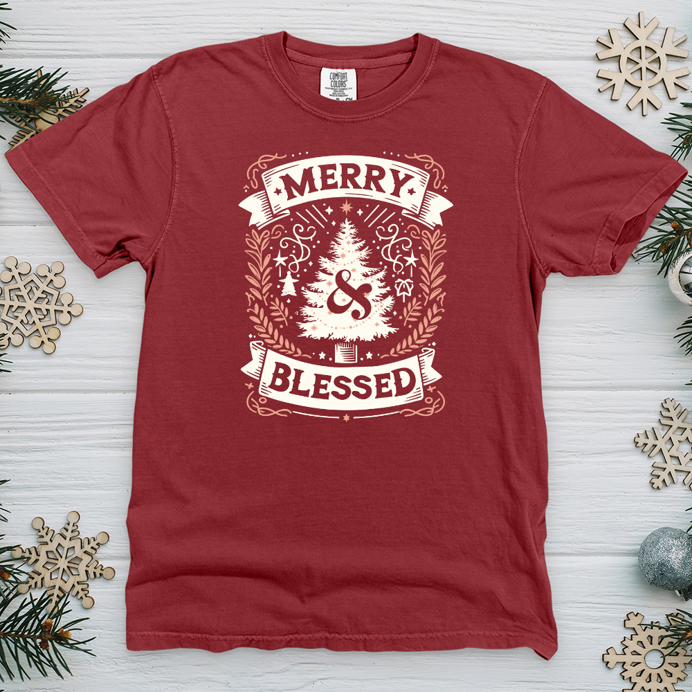 Merry & Blessed Heavy Cotton Comfort Colors Tee