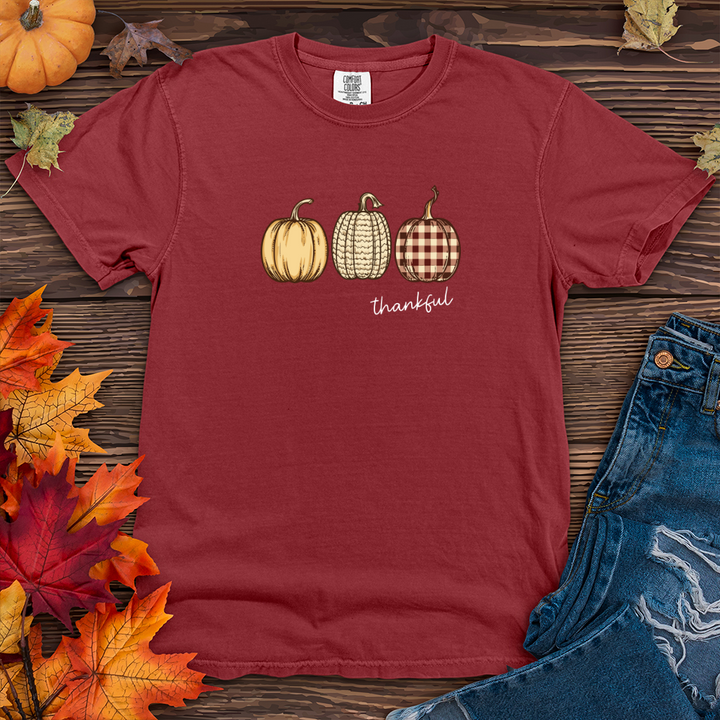 Retro Harvest Gingham Trio Heavy Cotton Comfort Colors Tee