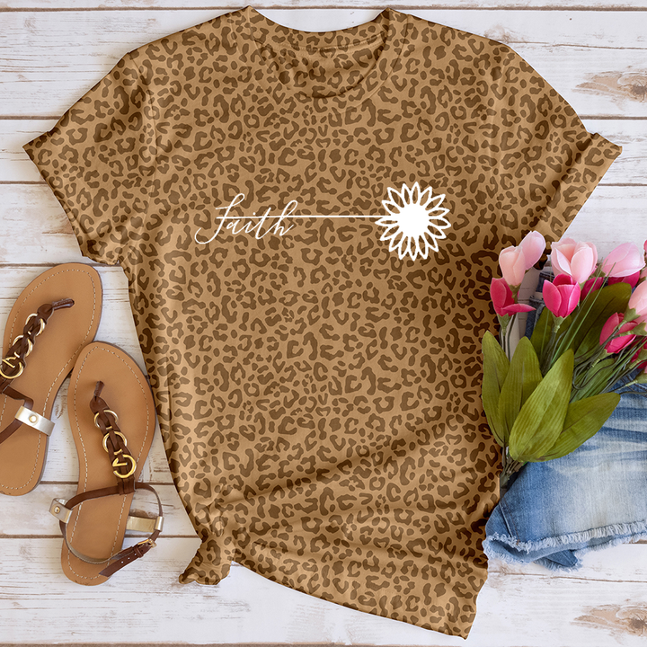 Faith Dandelion Leopard Tee