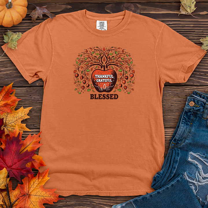 Retro Autumn Apple Delight Heavy Cotton Comfort Colors Tee